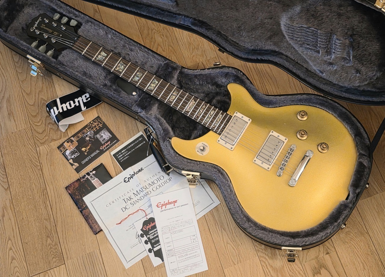 Epiphone エピフォン tak DC Gold TOP 中古 Epiphone エピフォン tak DC Gold TOP 中古 美品】 Epiphone