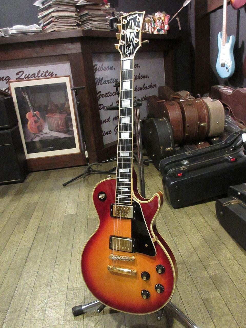 Gibson 1975 Les Paul Custom Cherry Sunburst（ビンテージ）【楽器 