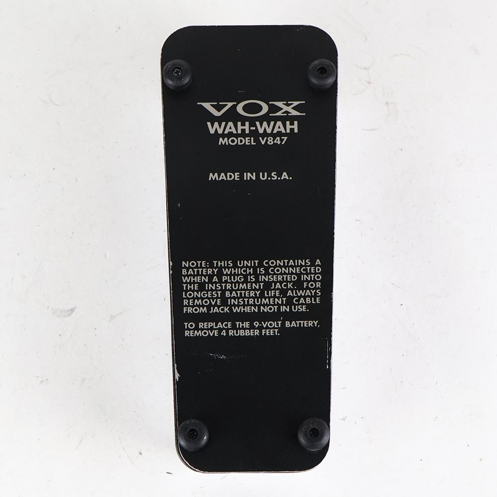 VOX 【中古】 ワウペダル VOX V847 Made in USA ギターエフェクター