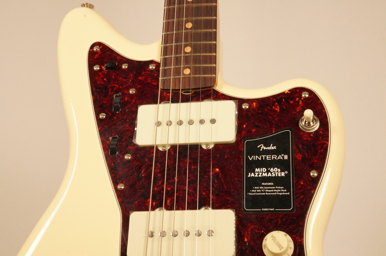 Fender Vintera III Mid 60s Jazzmaster -Olympic White-【3.58kg