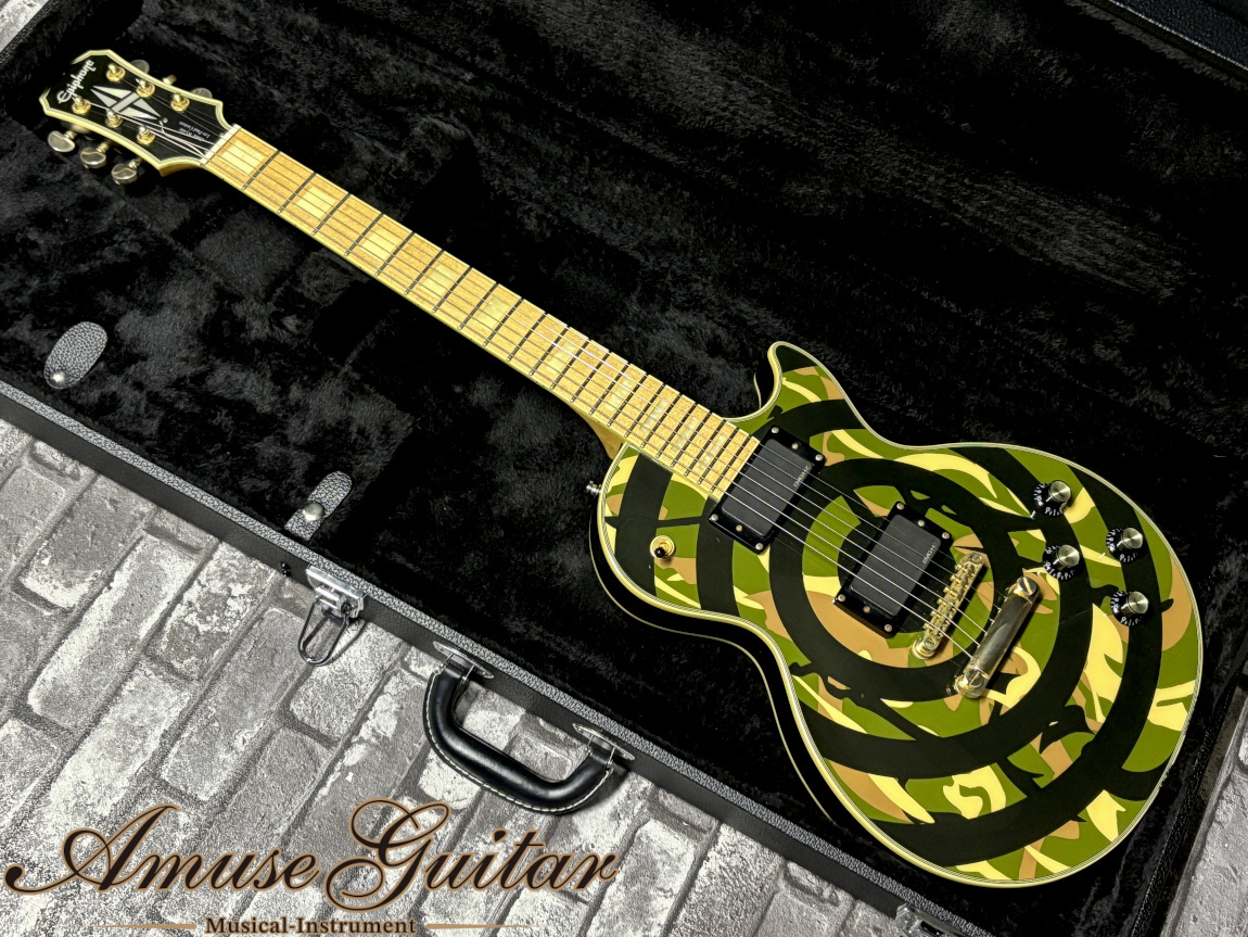 Epiphone Zakk Wylde Les Paul Custom # Camouflage with Bullseye