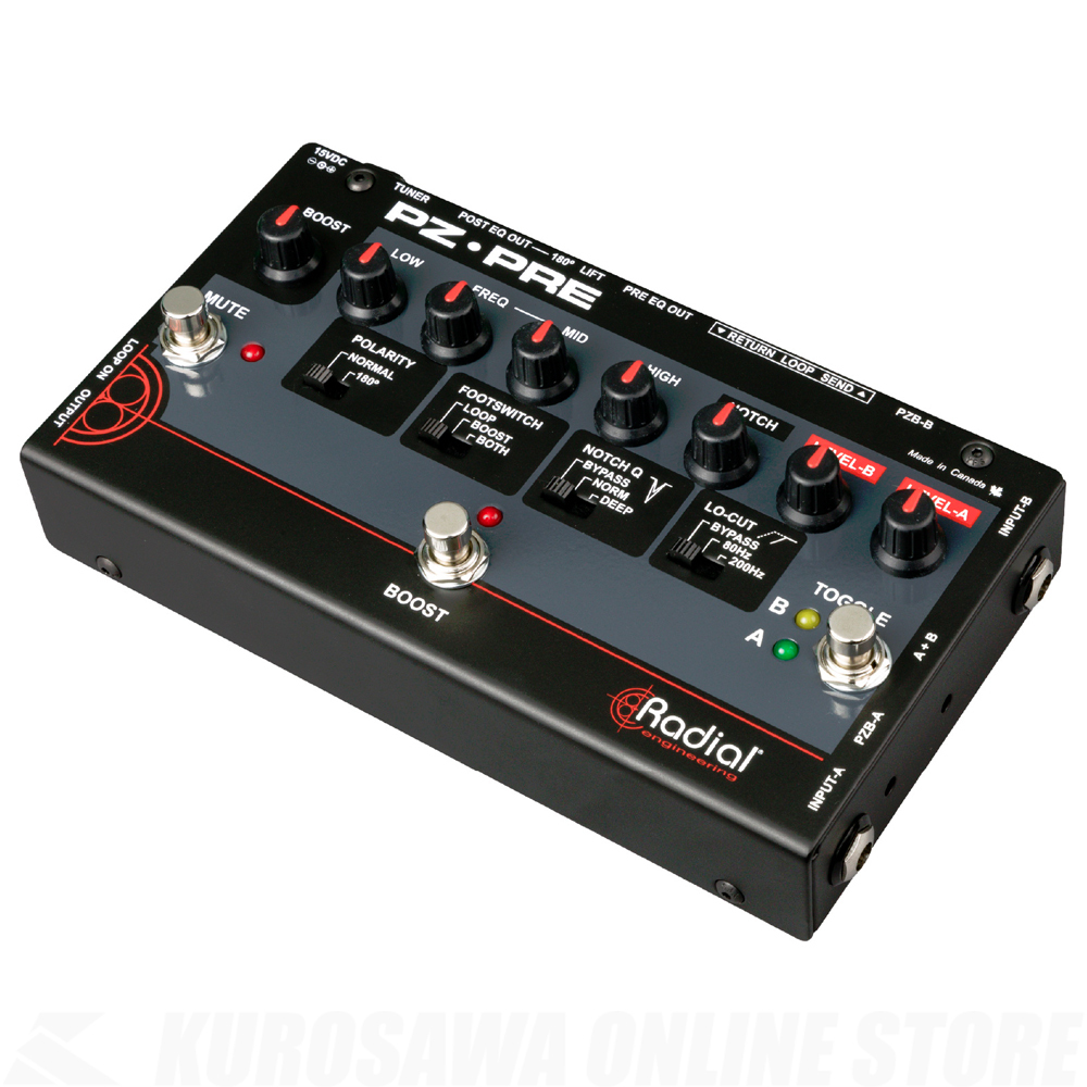 Radial TONEBONE PZ-PRE 2CHアコースティック・プリアンプ Amazon | Radial ラジアル 2CHアコースティック・プリアンプ