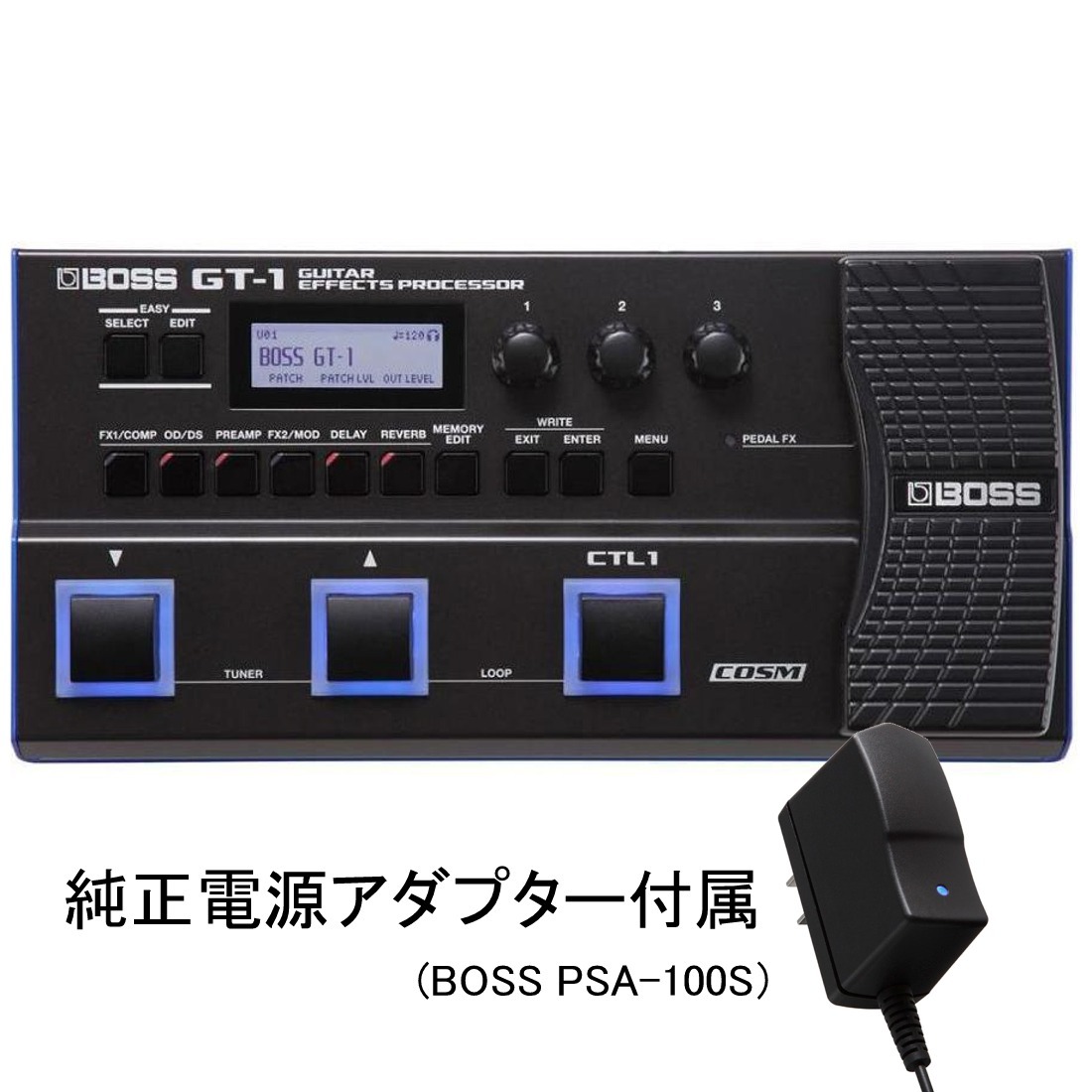 【新品・未使用・未開梱品】BOSS GT-1 BOSS GT-1-WH Guitar Effects Processor｜ミュージックランドKEY