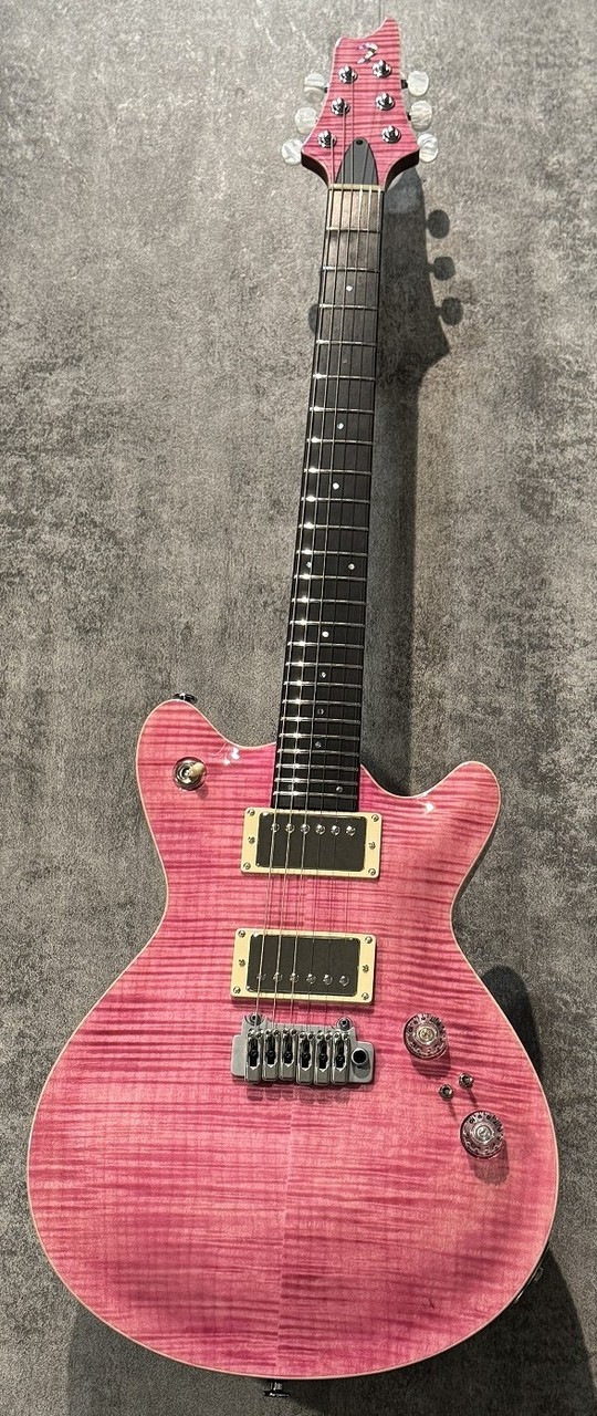 T's Guitars Arc-STD 24 Trans Pink【3.64kg】【担当選定の極杢5A