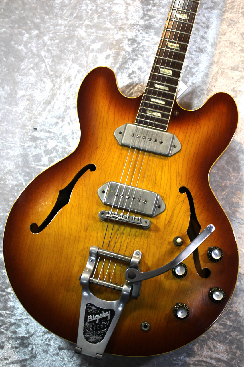 y*3様 中古 Epihone Casino サンバースト レフティ　重要事項追 Epiphone 【Vintage/1963年製】CASINO Sunburst【3.03kg】【福岡店