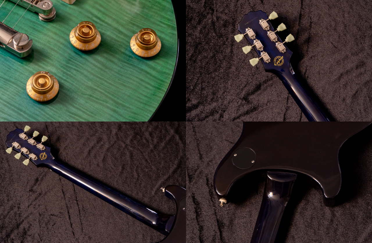 Epiphone Tak Matsumoto DC Standard Plus Top Aqua Blue 2013 3.62kg