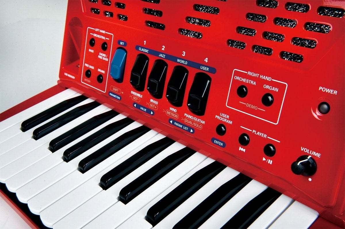Roland V-Accordion FR-1X RD【純正ケース BAG-FR-1 セット！】レッド