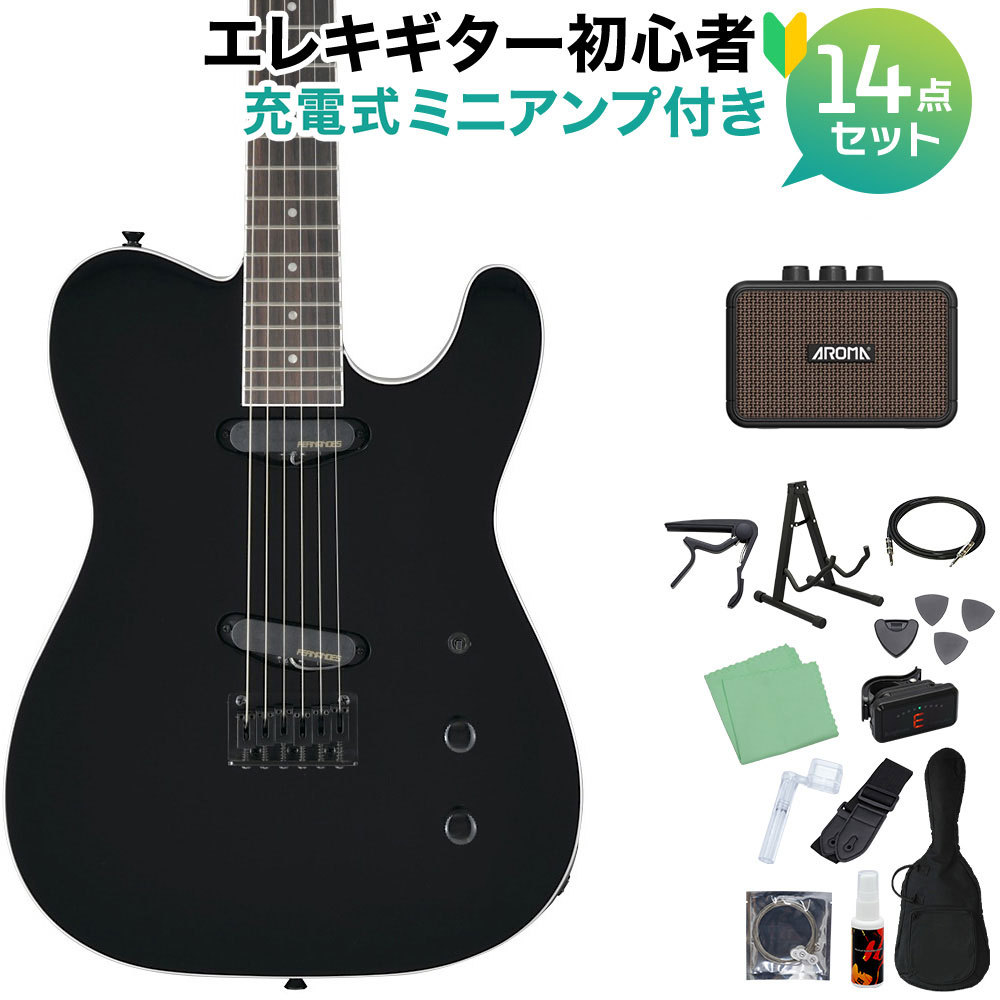 FERNANDES TEJ-STD 2S BLACK 初心者セット 充電式ミニアンプ付 
