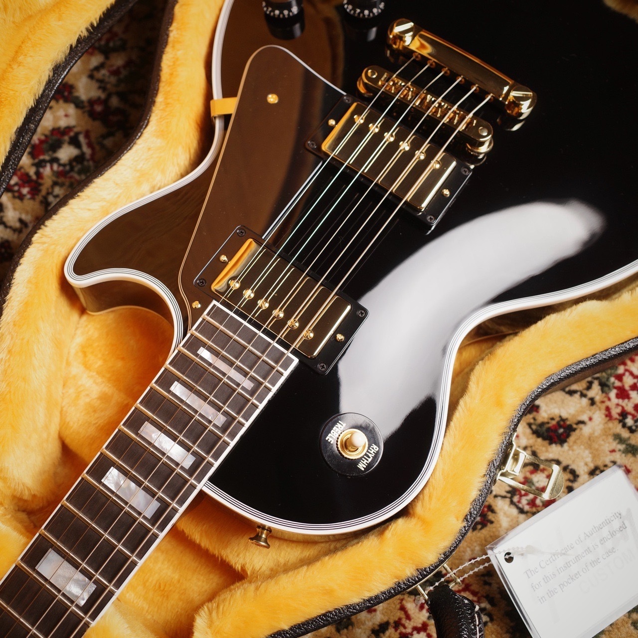 レスポールスタイル エレキギター グラデーションブラック Photogenic LP-300C BK エレキギター レスポールカスタム