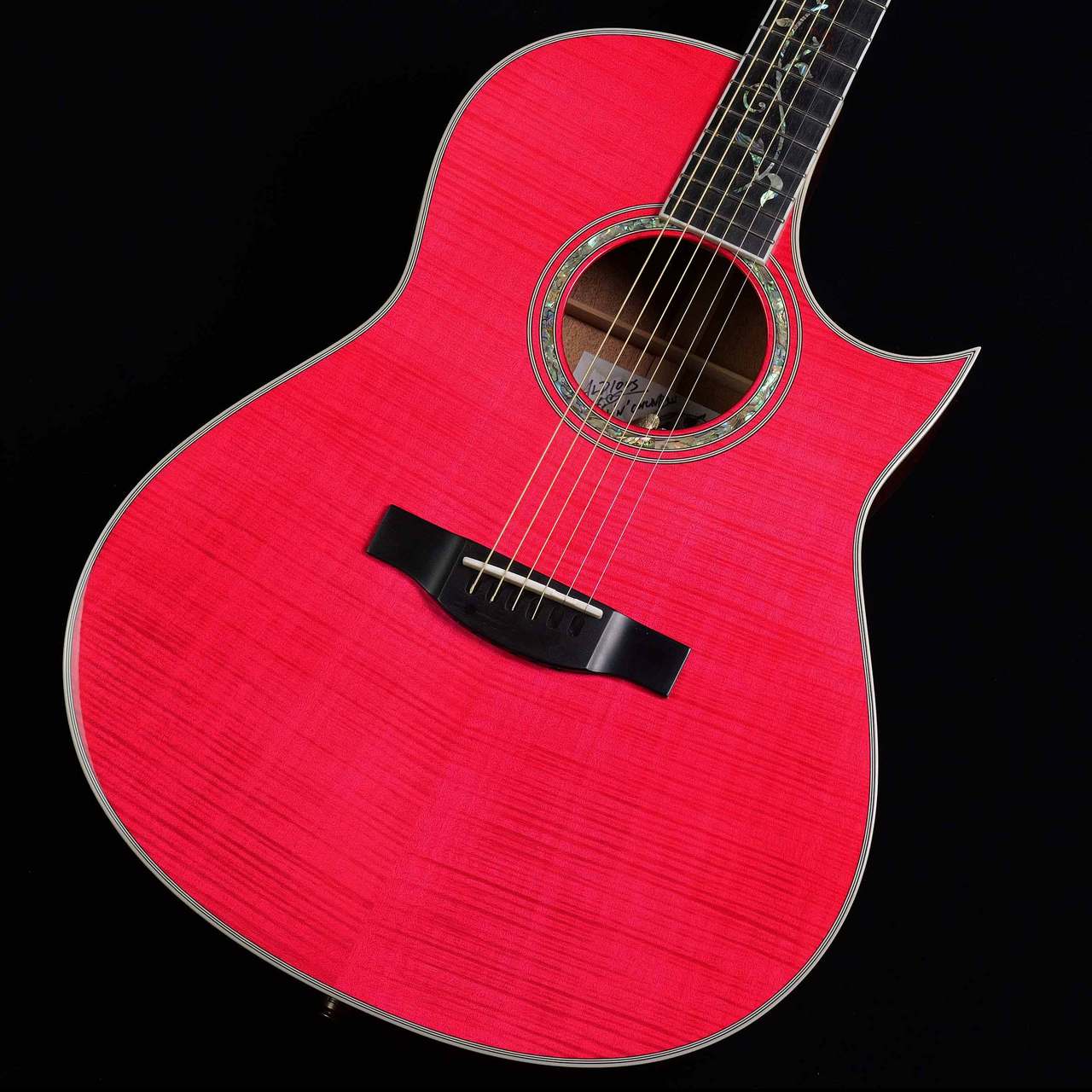 Morris TC-16 Custom See-through Pink エレアコギター 【中古】（中古