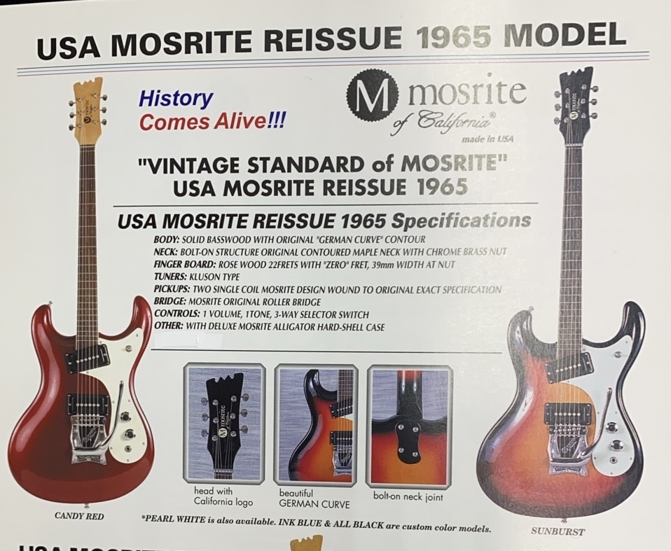 Mosrite USA 1965 Reissue PWH【清水巴町本店】（B級特価