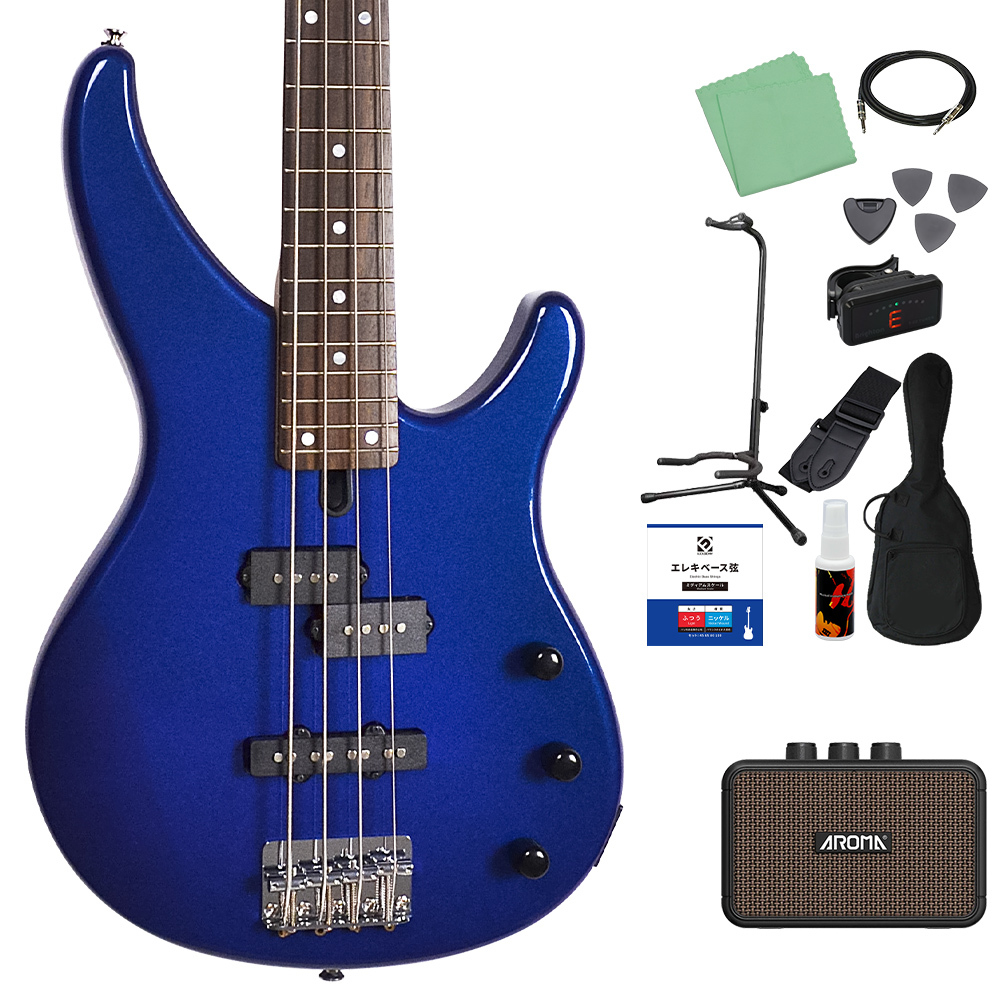 YAMAHA TRBX174 ベース 初心者 12点セット 【ミニアンプ付】 ダークブルーメタリック 入門モデル