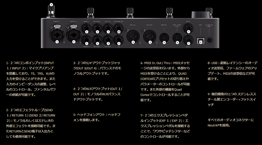 Neural DSP Quad Cortex《エフェクター/アンプモデリング》【WEB 