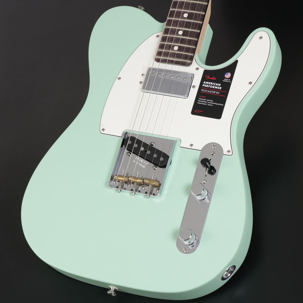 Fender American Performer Telecaster Humbucking Satin Surf Green