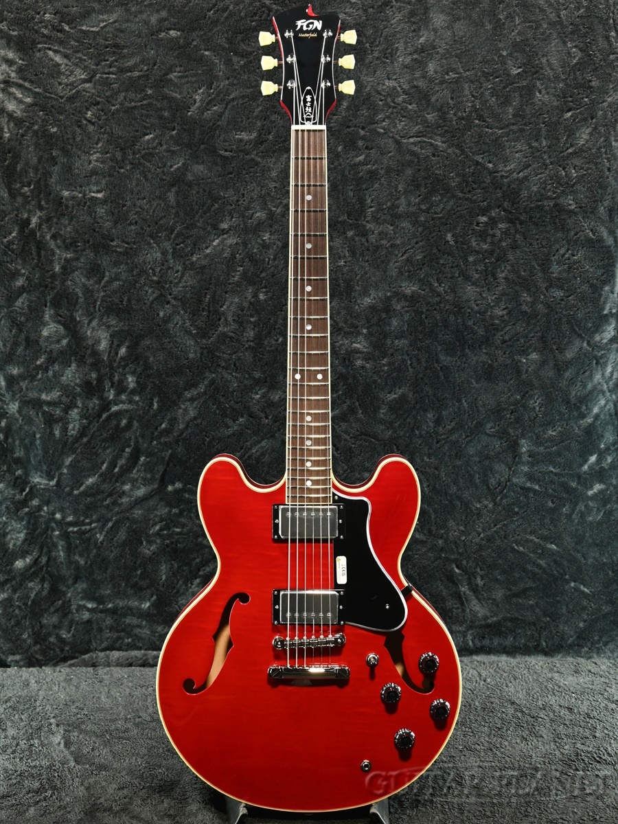 ❤︎山吹fujigen ギター❤︎ FUJIGEN(FGN) MSA-HP-CH (Cherry)-【軽量3.13g】【日本製】【金利0