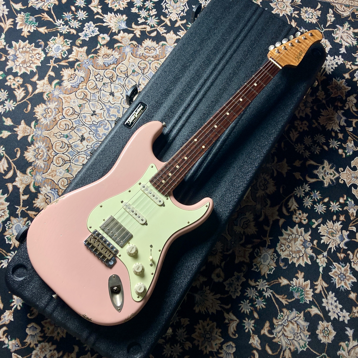 ギター XOTIC XCS-2 shell pink medium Aged Xotic XTC-1 Namm 2020 Spalted Maple Electric Guitar | Vision
