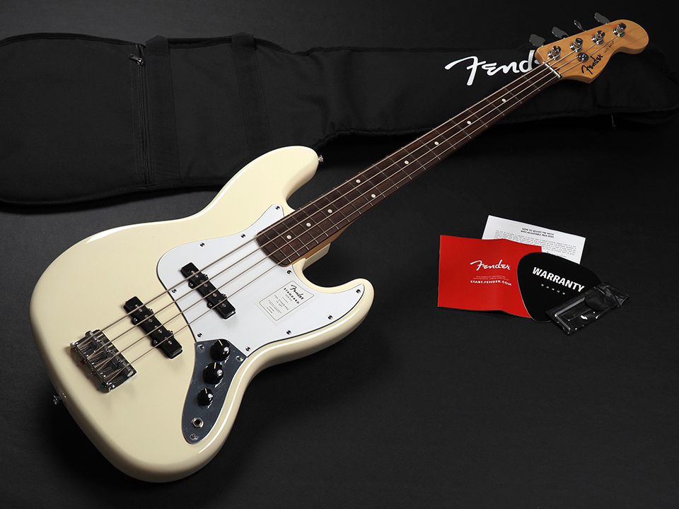 Fender Standard Jazz Bass Laurel Fingerboard White Pickguard