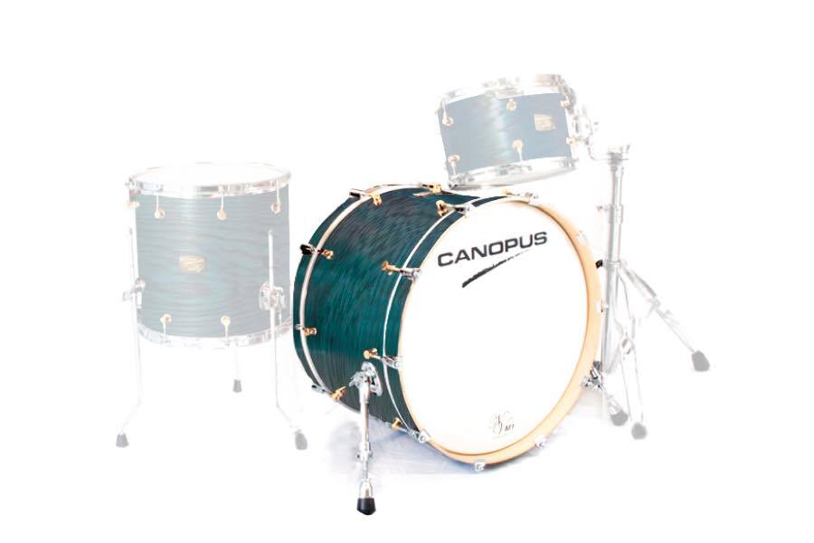 canopus CANOPUS NV60M1 14x22 Bass Drum Teal Oil（新品/送料無料