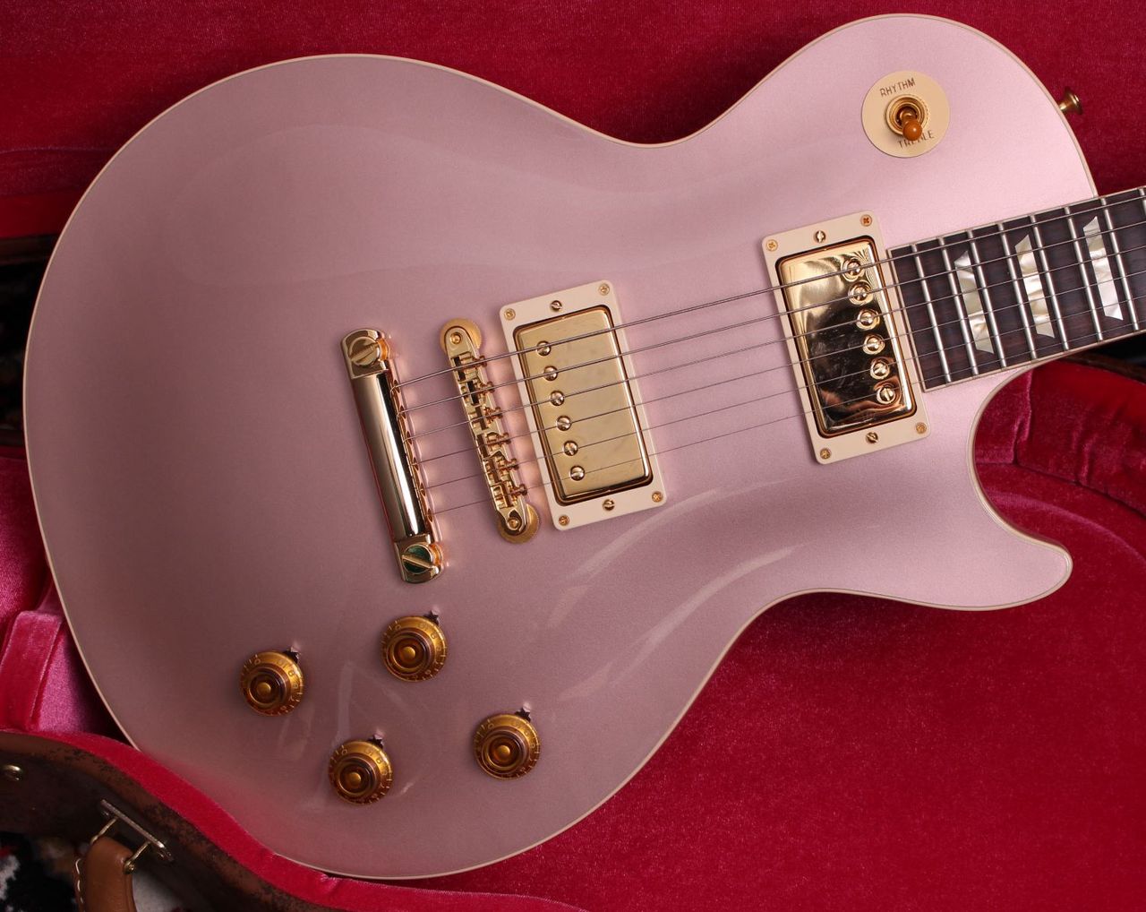 Gibson 1959 Les Paul Standard Rose Gold/TV Shell Pink Gloss Gold