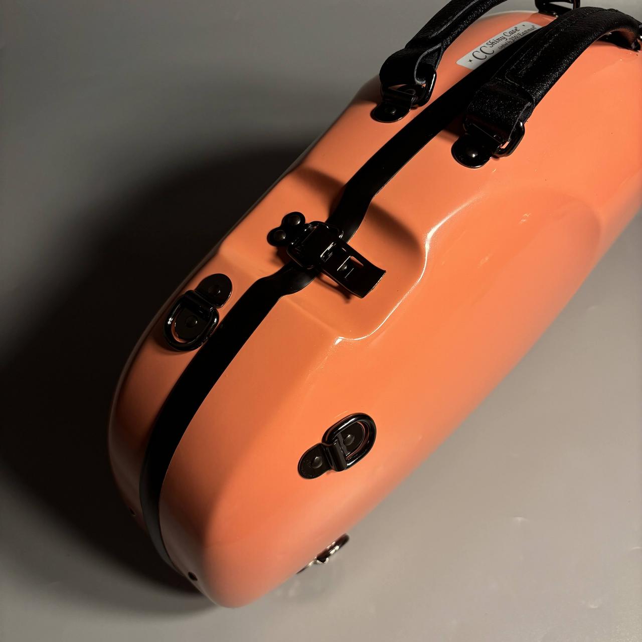 CC シャイニーケースII アルトサックス ケース エアロ サーモンピンク