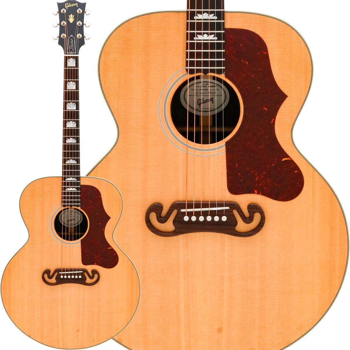 Gibson SJ-200 Studio Rosewood (Antique Natural/Gloss Finish) [本数