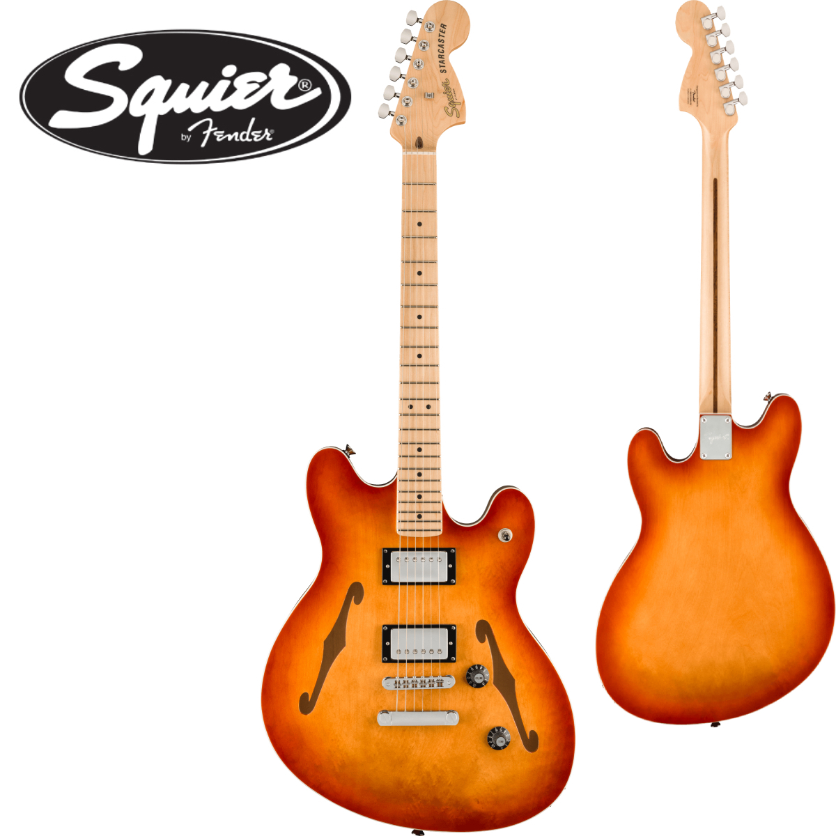 Squier Starcaster サンバースト 送料無料】Squier Starcaster サンバースト エレキギター