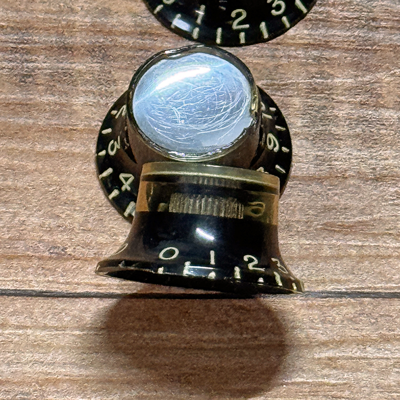 Gibson Early 1960's Black Refrector Knob Set（ビンテージ）【楽器