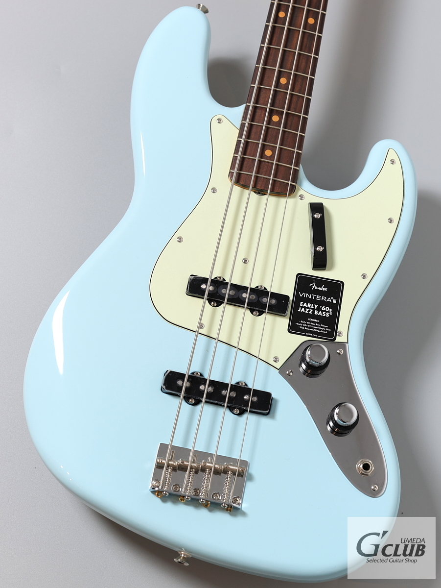 Fender Vintera III Early 60s Jazz Bass / Sonic Blue【重量4.22kg