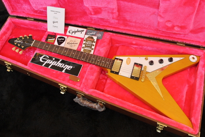 Epiphone 1958 Korina Flying V Aged Natural（新品）【楽器検索