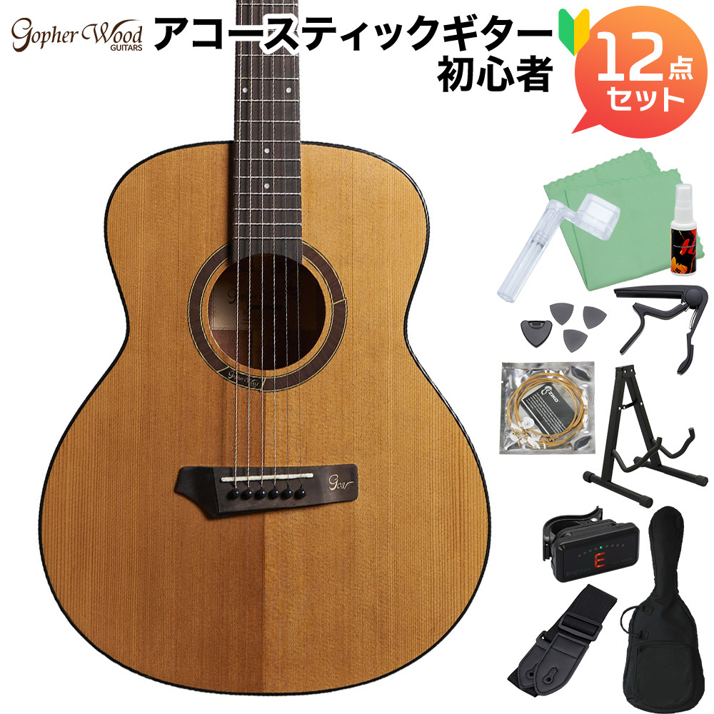 Gopherwood Guitars i210RS アコースティックギター初心者12点セット