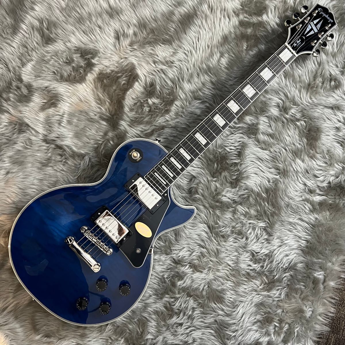 Epiphone Les Paul Custom Quilt Viper Blue (バイパーブルー) エレキギター レスポールカスタム  島村楽器限定（新品/送料無料）【楽器検索デジマート】