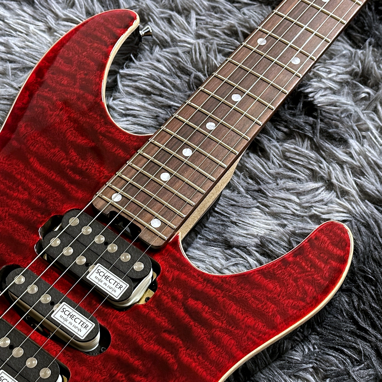 SCHECTER JAPAN NV-3-24-AL RED (See-thru Red) / Rosewood 【2025年製