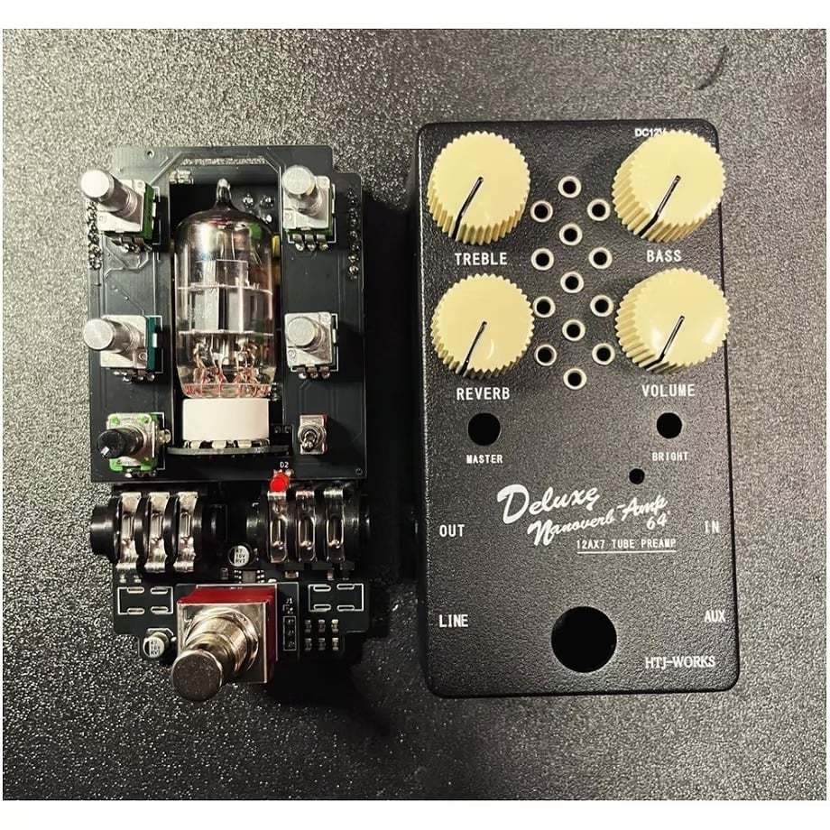 HTJ-WORKS Deluxe Nanoverb Amp 64'(DNA64') 12AX7 Preamp & Reverb