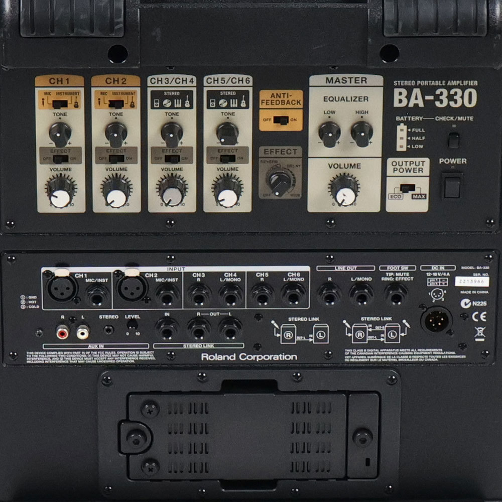 Roland 【中古】 ROLAND BA-330 ステレオポータブルアンプ PAシステム