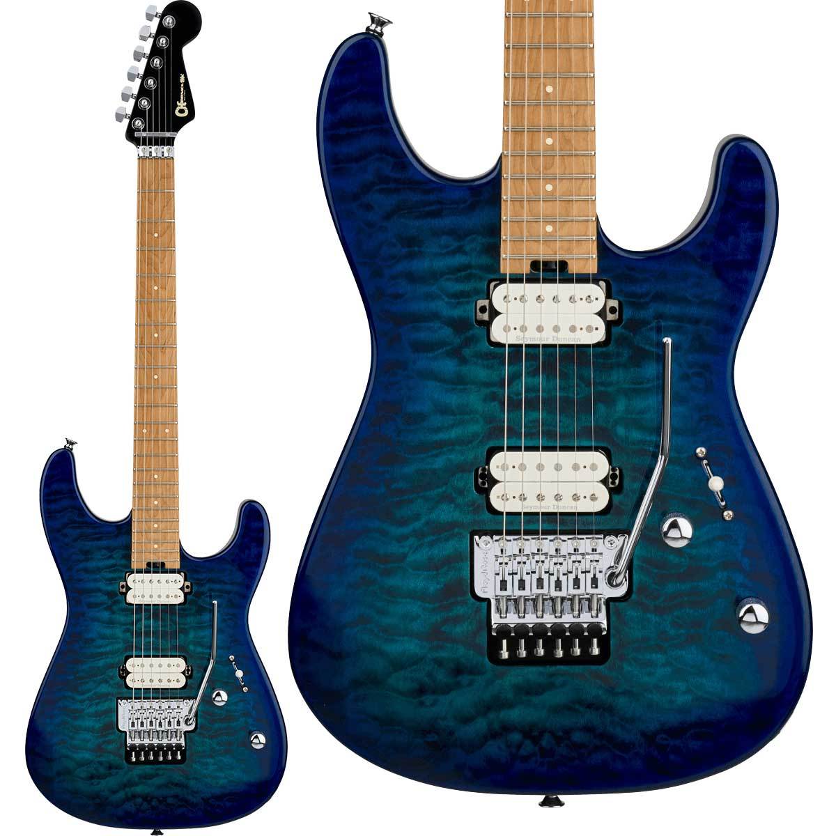 Charvel Pro-Mod Plus San Dimas Style 1 HH FR CM Chlorine Burst