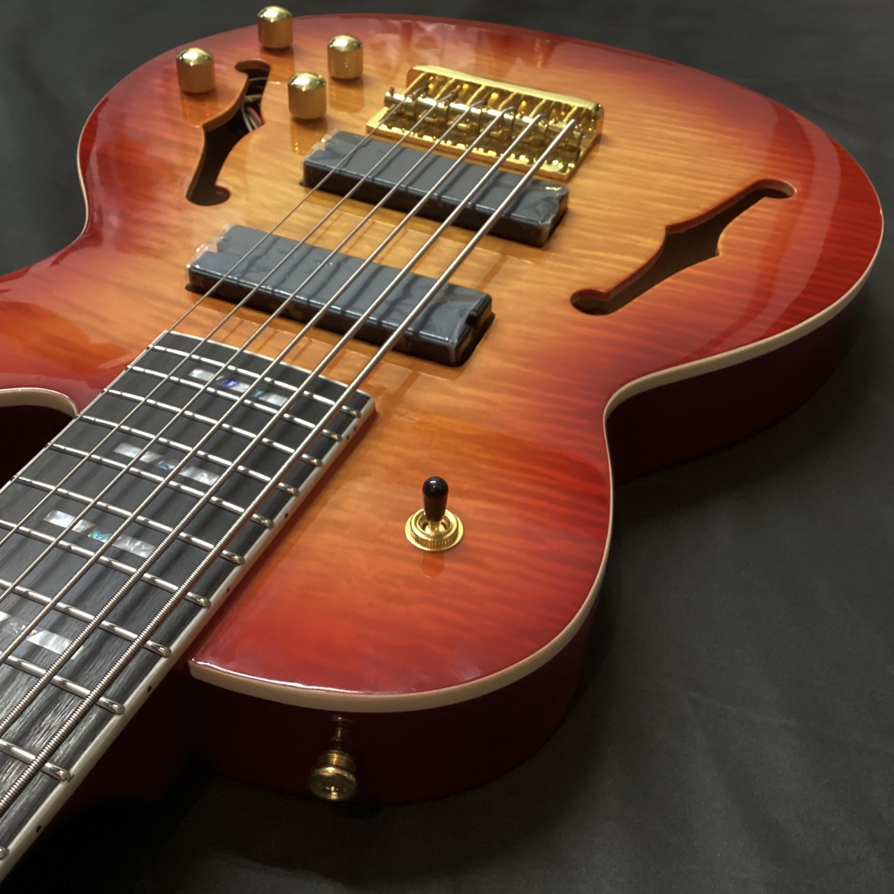 エレキベース セミホロウボディ 4弦 Katamalazoo 6-String Semi-acoustic Bass/Sunburst (6弦ベース