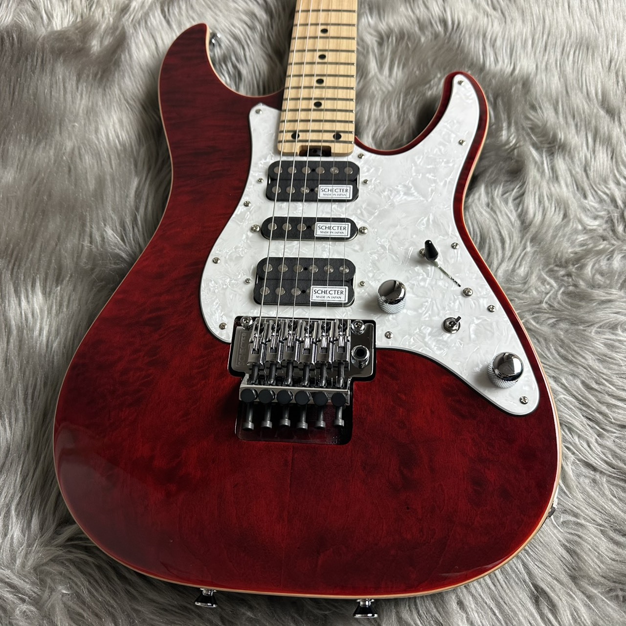 SCHECTER SD-2-24-AL -See-Thru Red/Maple【現物画像】【最大36回分割