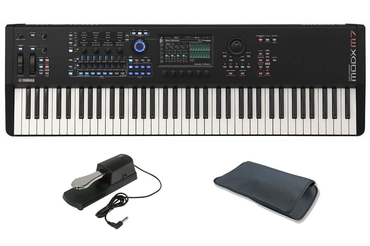 ヤマハ　シンセサイザー　MODX m7 美品　ペダル付き YAMAHA MODX M7 [ダンパー・ペダル セット!] 76鍵 ミュージック