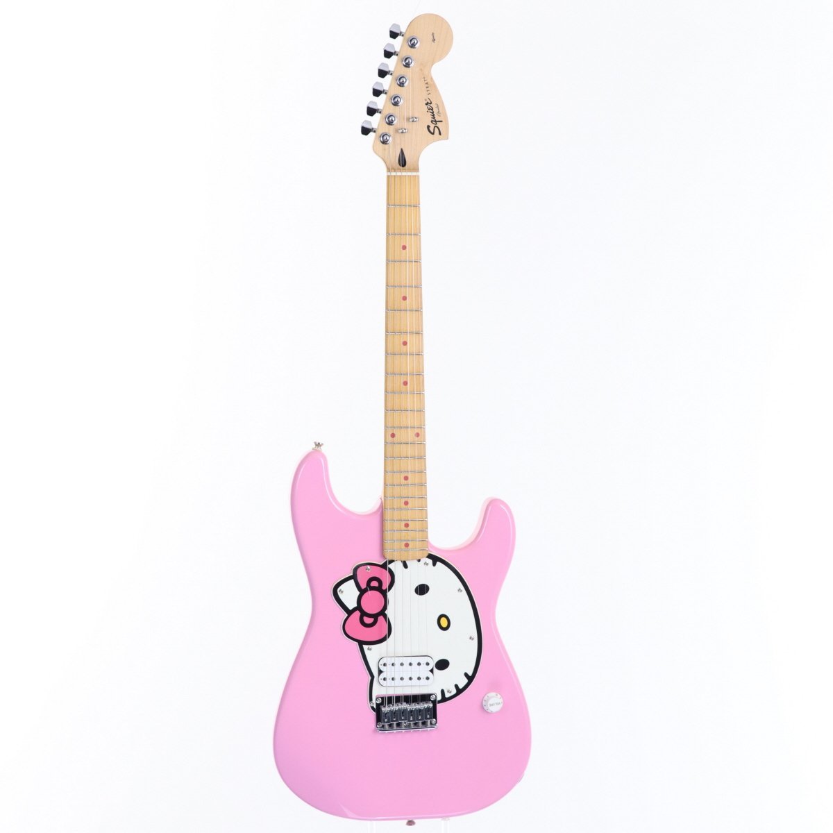 ハローキティ エレキギター ピンク Squier by Fender Limited Edition Hello Kitty Stratocaster