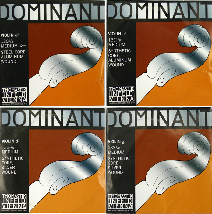 Thomastik-Infeld Dominant 1/8分数バイオリン弦セット E線スチール