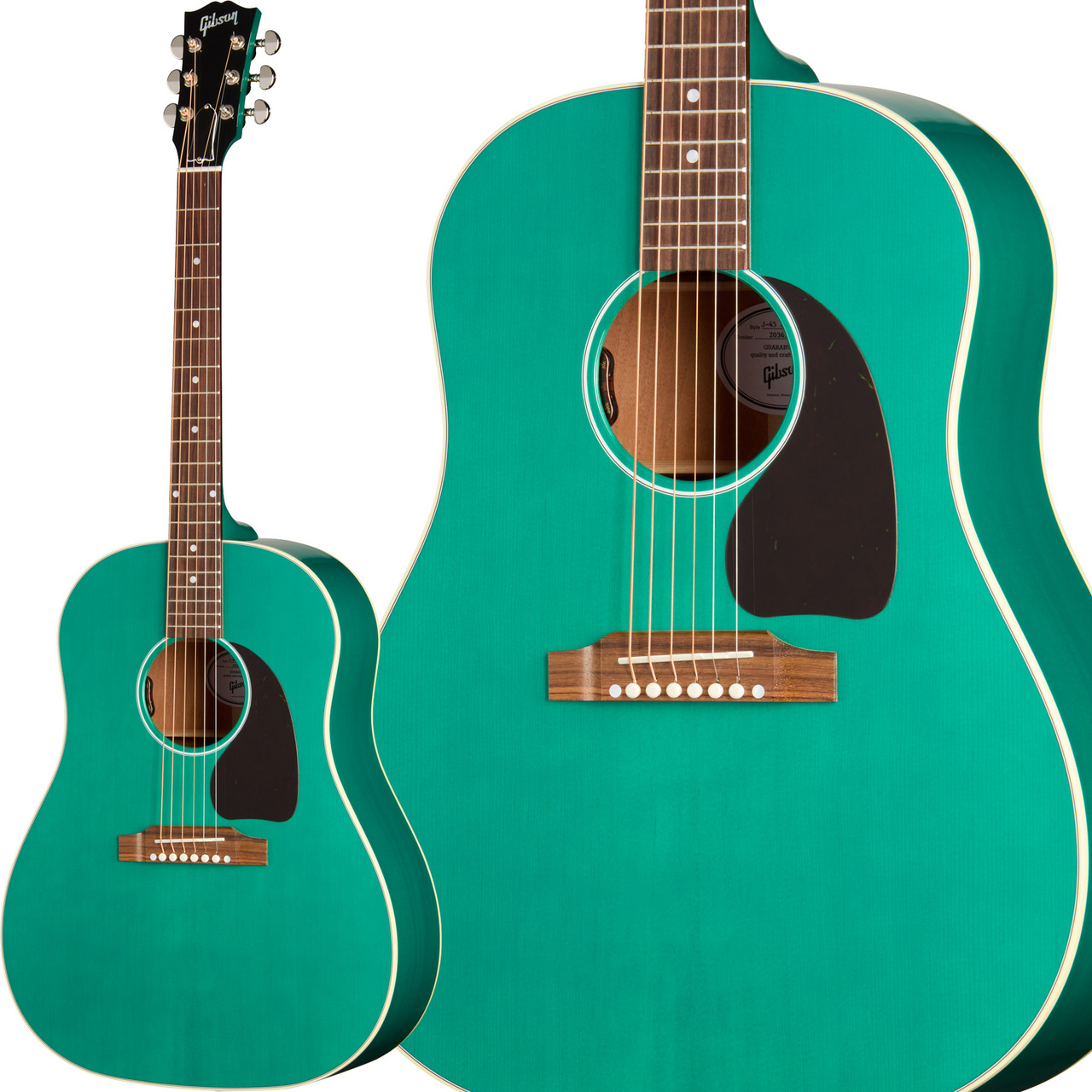 Gibson J-45 Standard Translucent Teal エレアコ LR Baggs