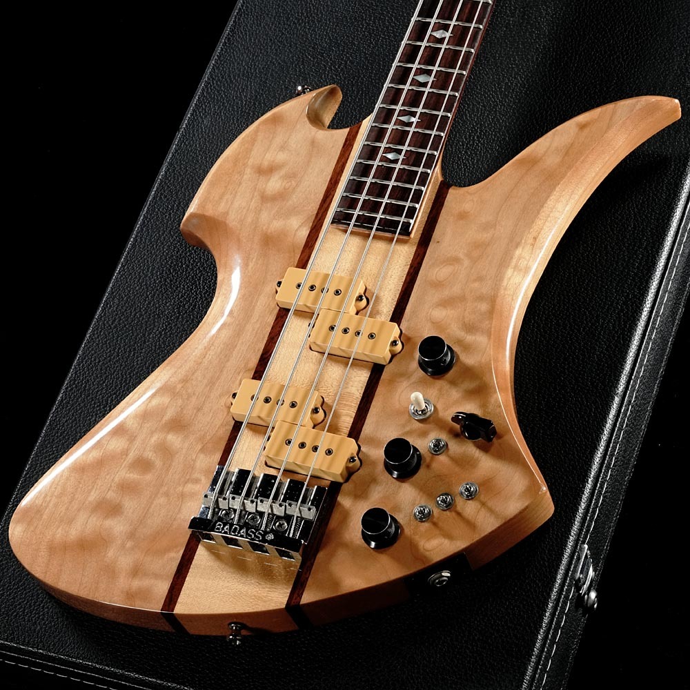 エレキベースB.C. Rich モッキングバード ⭐80'sヴィンテージ⭐ B.C.Rich 80s Mockingbird Bass Natural 【渋谷店】（ビンテージ/送料