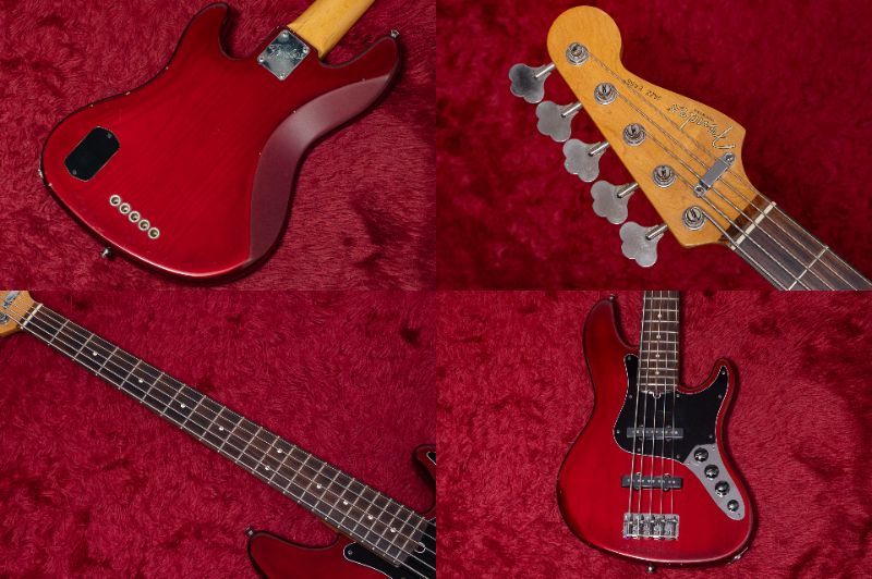 Fender American Deluxe Jazz Bass V Crimson Burst 1997 4.320kg