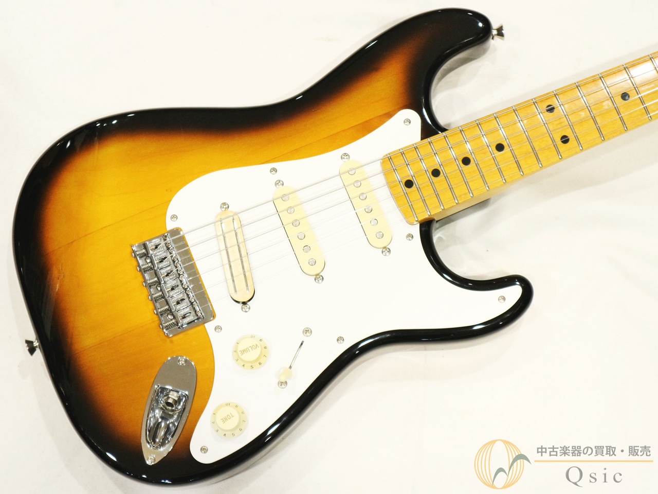 希少レア Fender Japan ST57-SS スケール 中古 美品 1988-1989 ST57-55 2Tone Sunburst