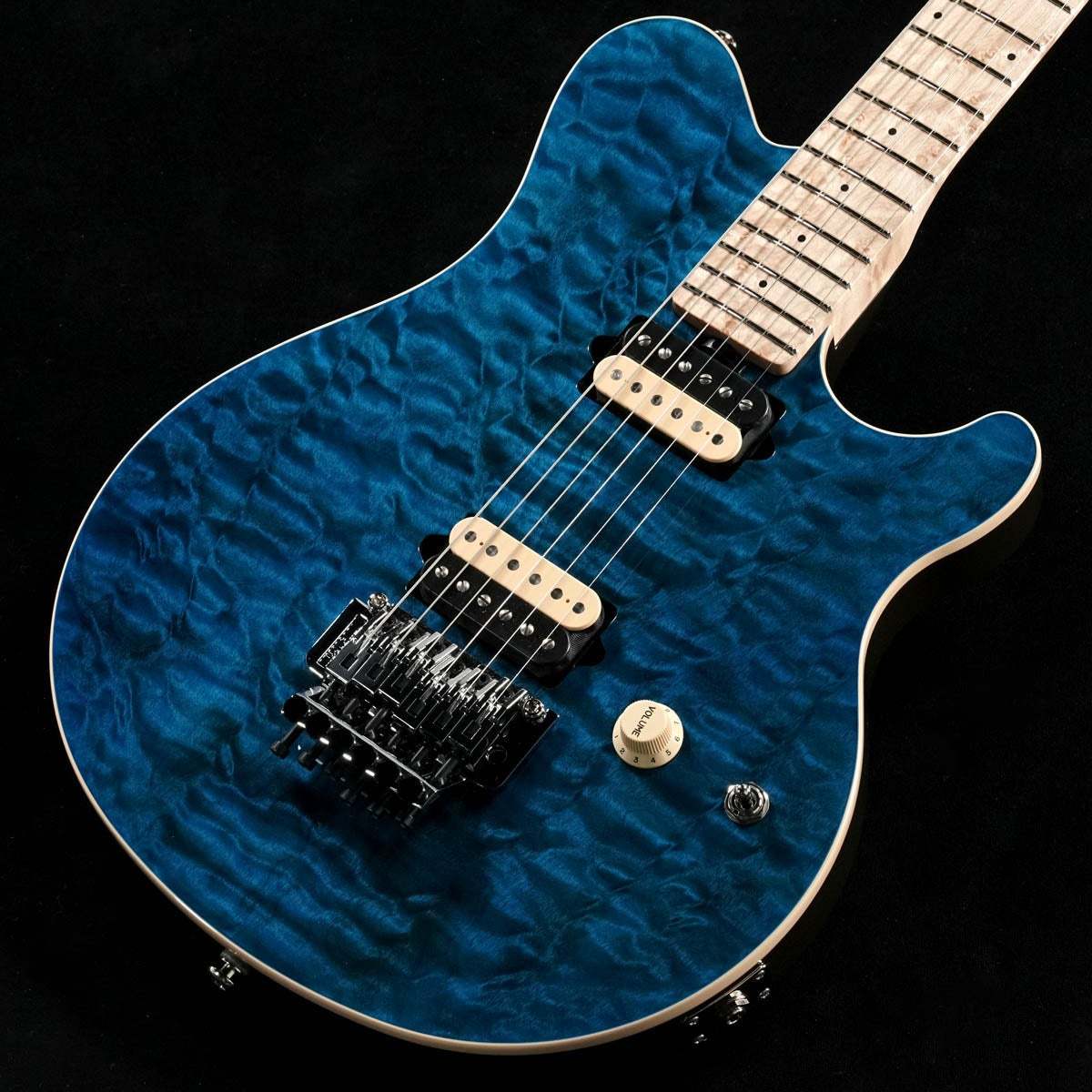 MUSIC MAN Axis KID Limited Edition Trans Blue Quilt Top MH Brown