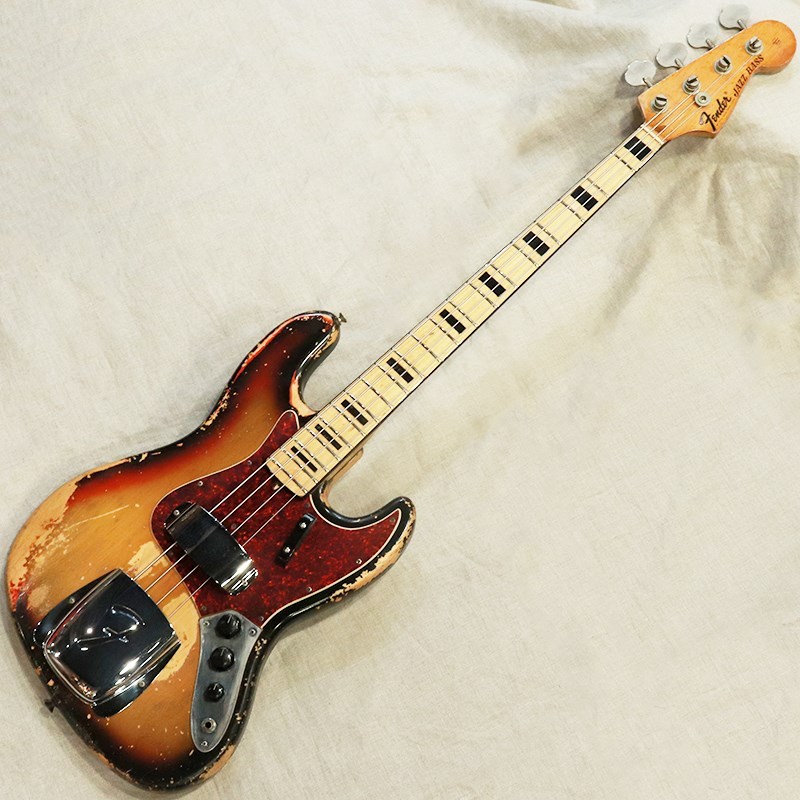 Fender Jazz Bass '73 w/Black Block & Binding Sunburst/M