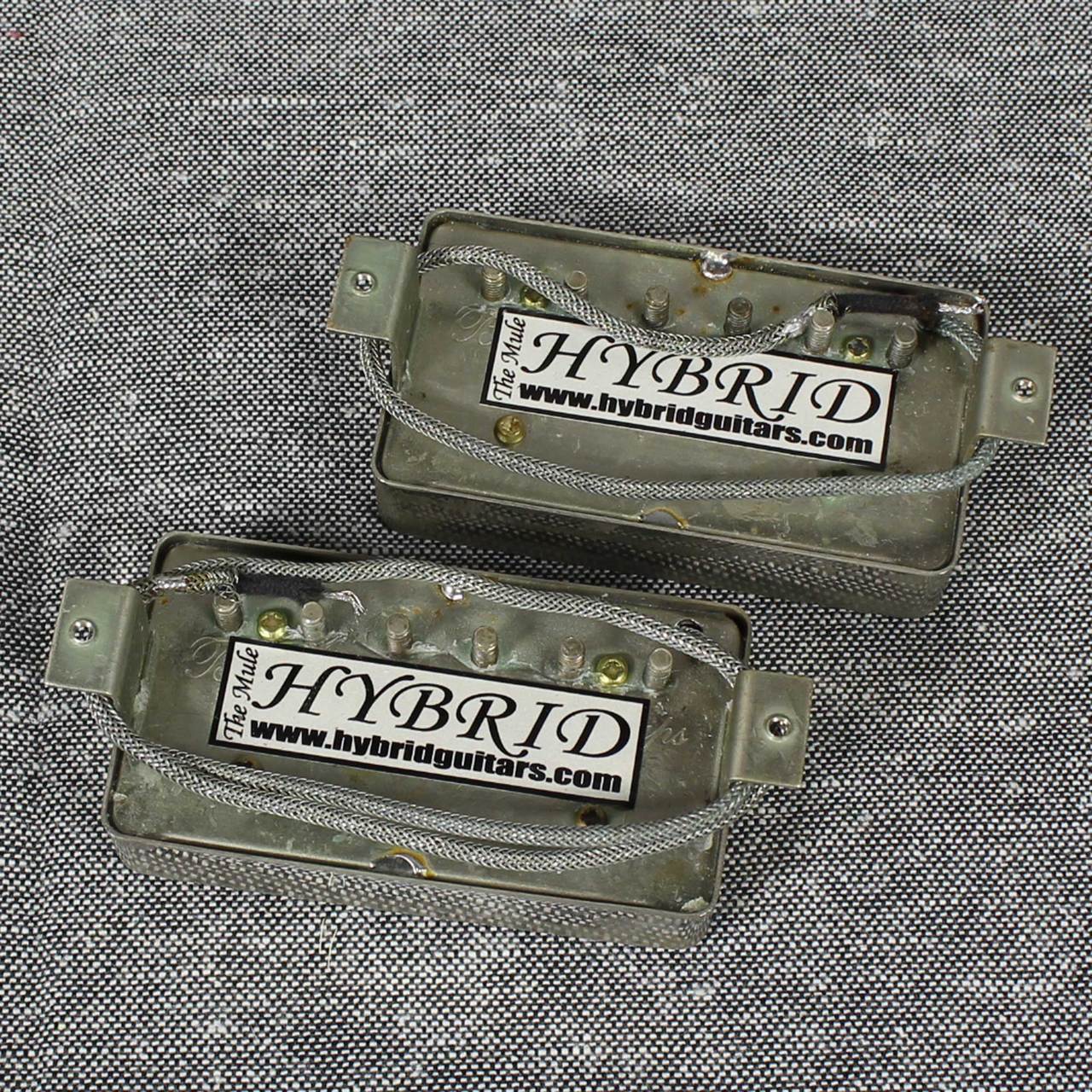Bare Knuckle Pickups The Mule Humbucker Neck&Bridge Set Raw Nickel