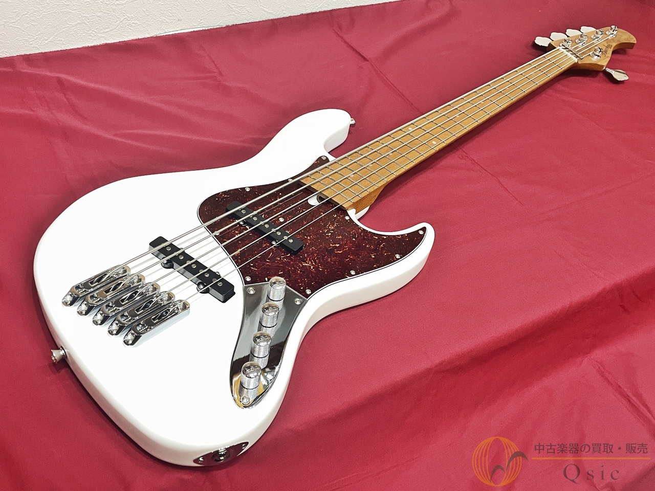 ⭕️ ギター　ベース　楽器　美品　中古 Bacchus WJB5-1MS-DX-AC RSM/M WH 【返品OK】[SMS14]【箕面店在庫