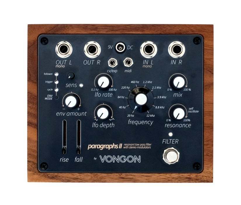 VONGON PARAGRAPHS II resonant low pass filter with stereo