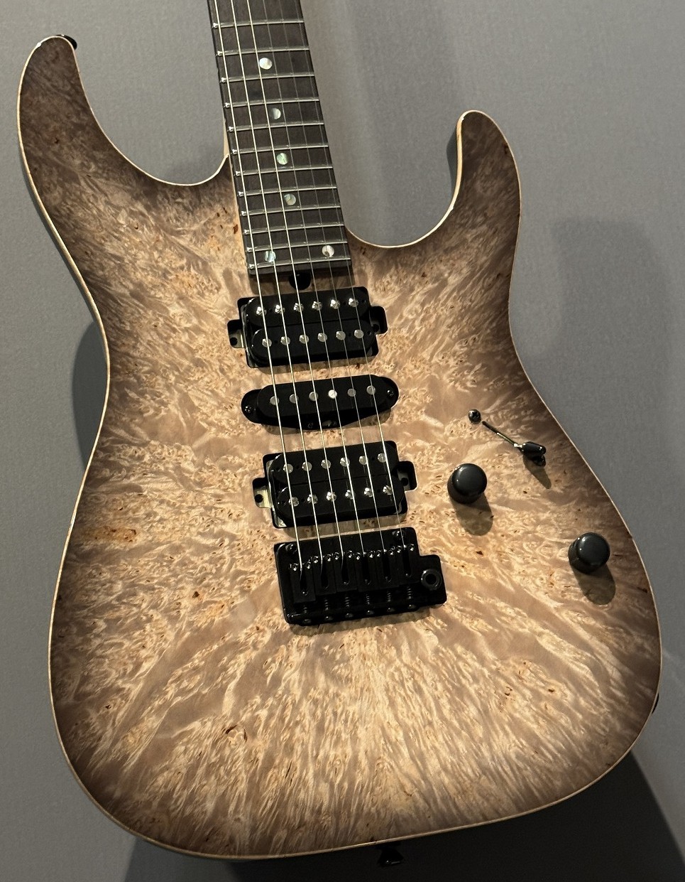 T's Guitars DST-Pro24 Trans Black Burst【3.47kg】【Waterfall Burl